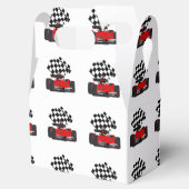 赤旗付きレース市松模様にカー フェイバーボックス (オープン)