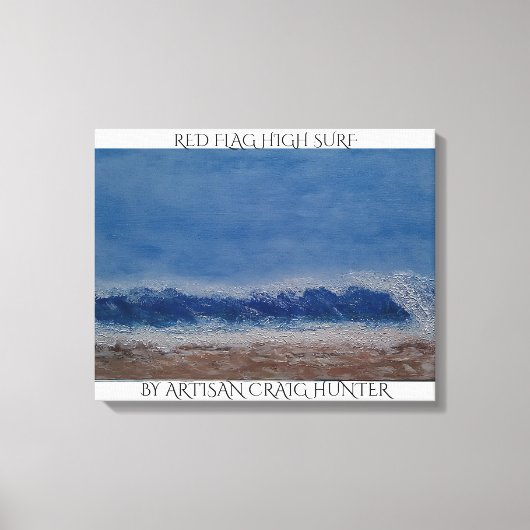 赤旗高サーフ キャンバスプリント (正面)