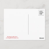 赤旗：はがき ポストカード (裏面)