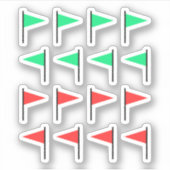 赤旗 シール (正面)