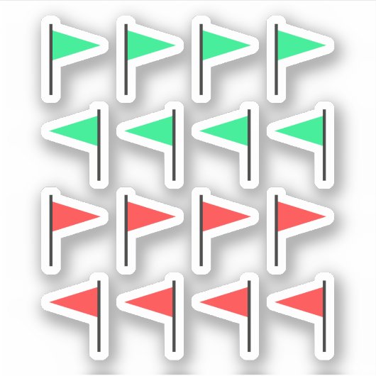 赤旗 シール (正面)