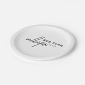 赤旗 – 祝のシンボルや象徴 ペーパープレート (アングル)