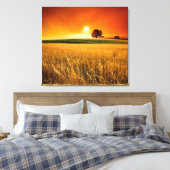 赤日の入り キャンバスプリント (インサイチュ (寝室))