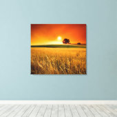 赤日の入り キャンバスプリント (インサイチュ (ウッドフロア))