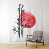 赤日の前の竹 タペストリー (インサイチュ)