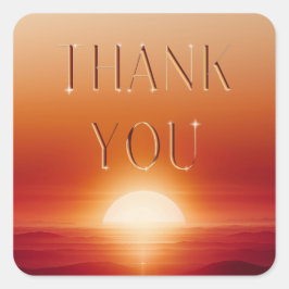 赤日感謝してい入り スクエアシール