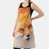 赤日本のい狐が眠っ遊て入る  エプロン (インサイチュ)