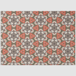 赤日本のと灰色の円パターンのデザイン 薄葉紙