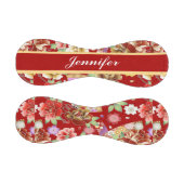 赤日本のフローラプリント 野球ボール (パネル)