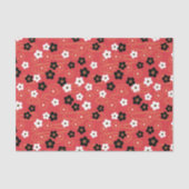 赤日本の桜さくらんぼ花 薄葉紙 (正面)