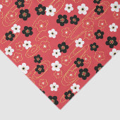 赤日本の桜さくらんぼ花 薄葉紙 (詳細)