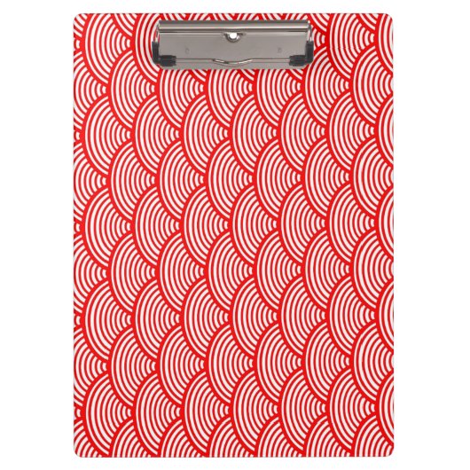 赤日本の波 クリップボード (正面)
