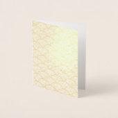 赤日本の波 箔カード (正面)