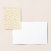 赤日本の波 箔カード (ディスプレー)