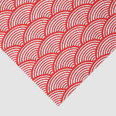 赤日本の波 薄葉紙 (詳細)