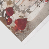 赤日本の着物のお嬢さん 薄葉紙 (詳細)