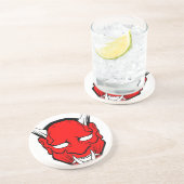 赤日本の般若面 コースター (側面)