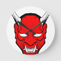 赤日本の般若面