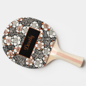 赤日本の色柄 卓球ラケット (横)