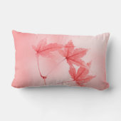 赤日本の葉のメプル ランバークッション (裏面)