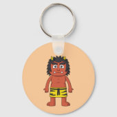 赤日本の鬼クール妖怪 キーホルダー (裏面)