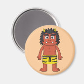 赤日本の鬼 マグネット (正面/裏面)