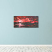 赤日 キャンバスプリント (インサイチュ (ウッドフロア))