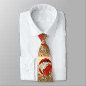 赤日、ク日本のレ飛んでいるーンと波 ネクタイ (タイ)