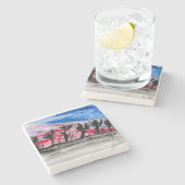 赤日 ストーンコースター (横)