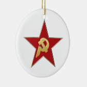 赤星にハンマーと鎌 セラミックオーナメント (右)