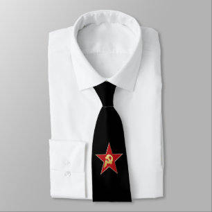 赤星にハンマーと鎌 ネクタイ