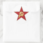 赤星にハンマーと鎌 ラウンドシール (バッグ)