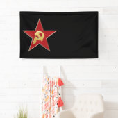 赤星にハンマーと鎌 横断幕 (インサイチュ)