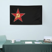 赤星にハンマーと鎌 横断幕 (トレードショー)