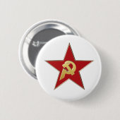 赤星にハンマーと鎌 缶バッジ (正面&裏面)