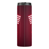 赤星を持つ愛国的なアメリカの国旗 タンブラー (裏面)