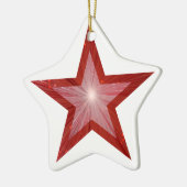 赤星オーナメント星形（白） セラミックオーナメント (左)