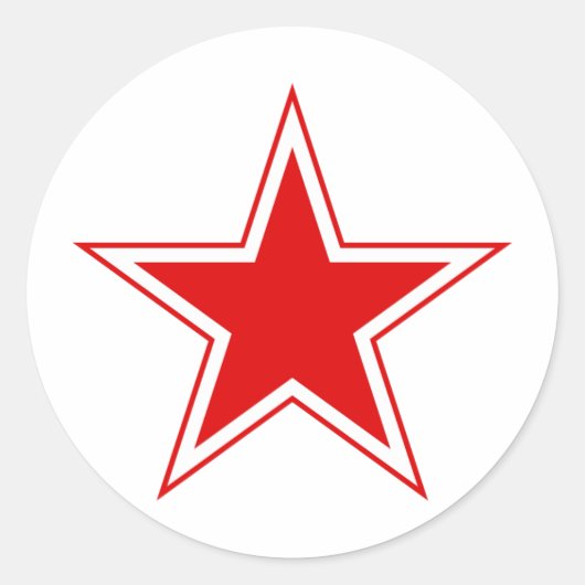 赤星ロシアの ラウンドシール (正面)