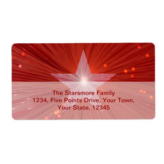 赤星出荷ラベル大 ラベル (正面)