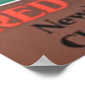 赤星線タイタニックヴィンテージ広告 ポスター (角)