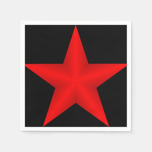 赤星 スタンダードカクテルナプキン (正面)