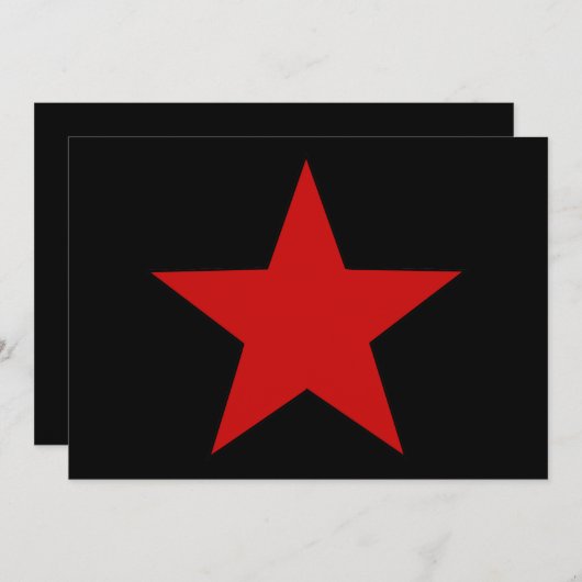 赤星 招待状 (正面/裏面)