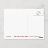 赤星「星！」ポストカード黒 ポストカード (裏面)