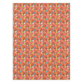 赤春咲くフローラ花園 テーブルクロス (正面)