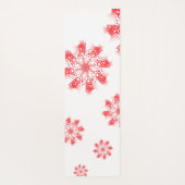 赤曼荼羅のフラクタル線ドードルの中心になる ヨガマット (裏面)