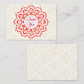 赤曼荼羅サンキューカード ノートカード (正面/裏面)