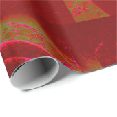 赤曼荼羅デザイン包装紙 ラッピングペーパー (ロールコーナー)