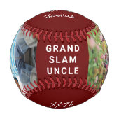 赤最高の写真の叔父 野球ボール (正面)