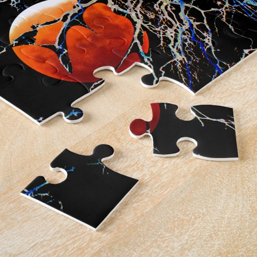 赤月昇り ジグソーパズル (側面)