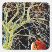 赤月昇り スクエアシール (正面)